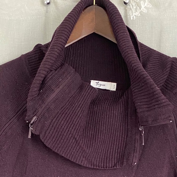 Thyme Maternity Cowl Neck Nursing Tunic Sweater size XL - Picture 1 of 2